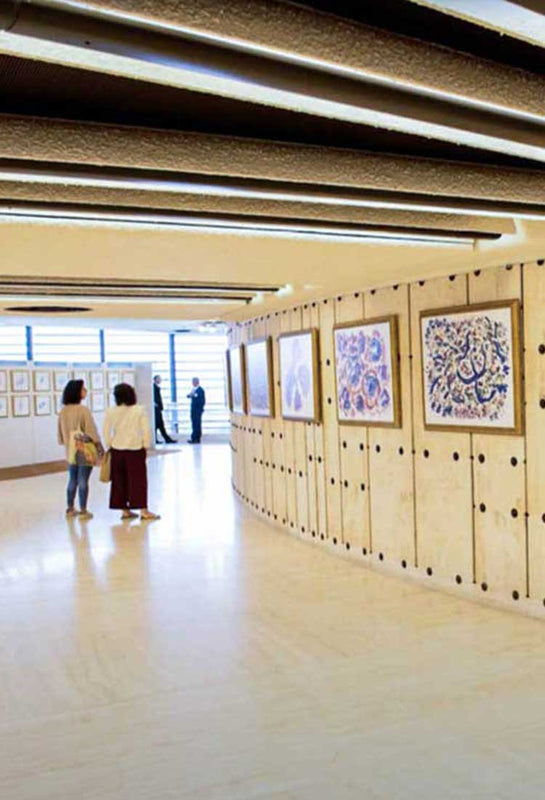Sri Chinmoy Jharna Kala art exhibit in United nation office in Geneva